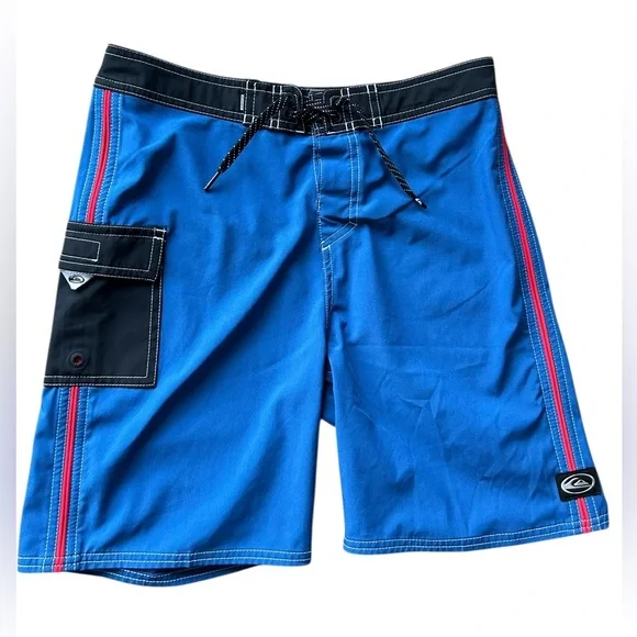 Quiksilver Saturn Blue Boardshort Swim Trunks SIZE 14 Board Short - Picture 2 of 15